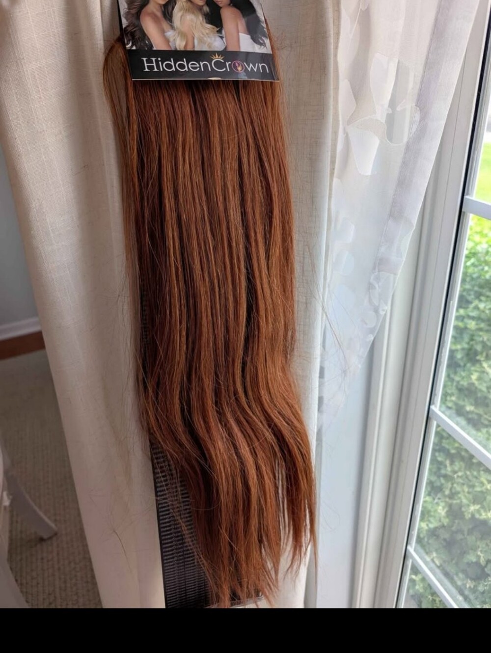 HiddenCrown Human Hair Auburn #30 Clip-In Extensions 24" Double Drawn 150 grams - Picture 5 of 6